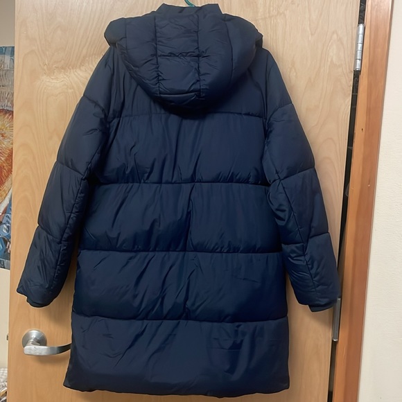 NWT MICHAEL KORS flawless, midi jacket. Dark blue, size Large. Zipper pockets. - Picture 11 of 16